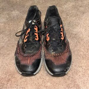 adidas size 15 Men's Black and Orange Athletic Running Shoes